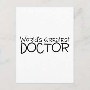 Worlds Greatest Doctor Postcard