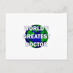 World's Greatest Doctor Postcard