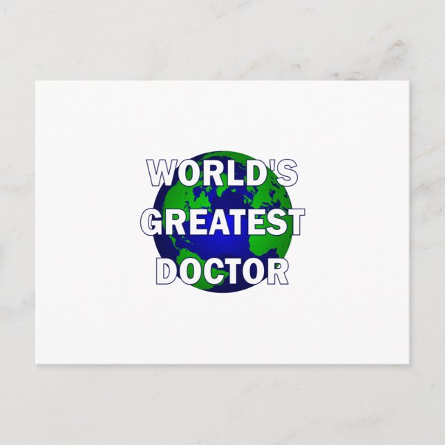 World's Greatest Doctor Postcard (Front)
