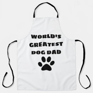 World's Greatest Dog Dad Custom Text Personalised Apron