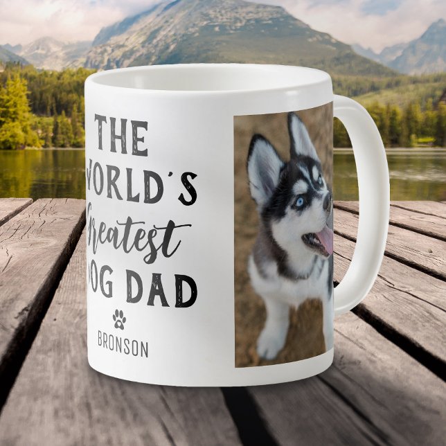 World's Greatest Dog Dad Personalised Photo Coffee Mug (Creator Uploaded)
