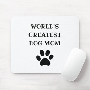 World's Greatest Dog Mum Custom Text Personalised Mouse Pad