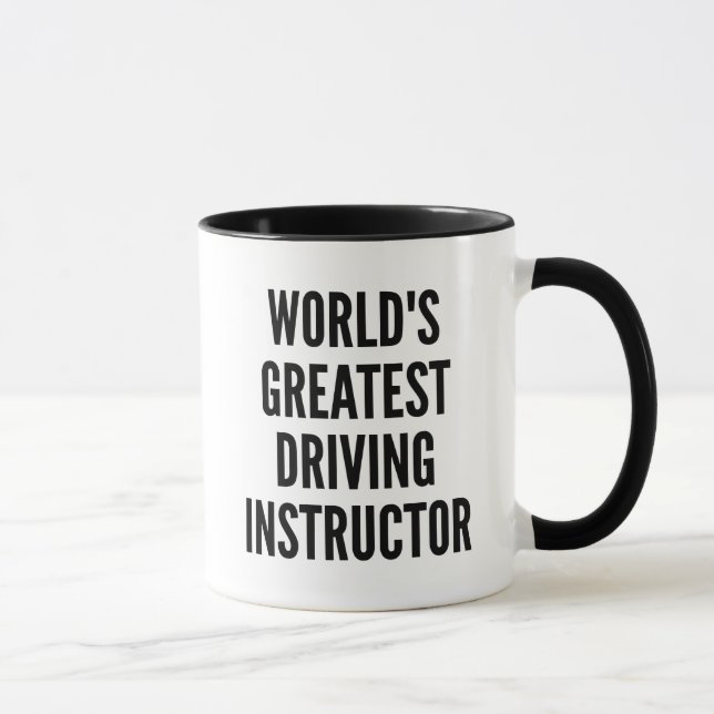 Worlds Greatest Driving Instructor Mug (Right)