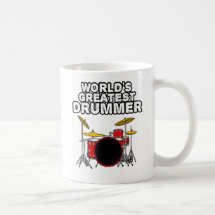 World's Greatest Drummer, Drum Kit Musician Coffee Mug