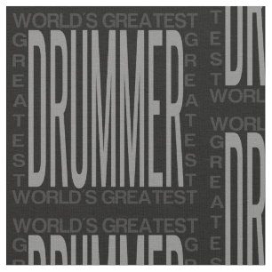 Worlds Greatest Drummer Fabric