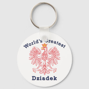 World's Greatest Dziadek Eagle Key Ring