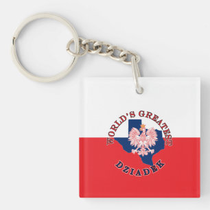World's Greatest Dziadek Key Ring
