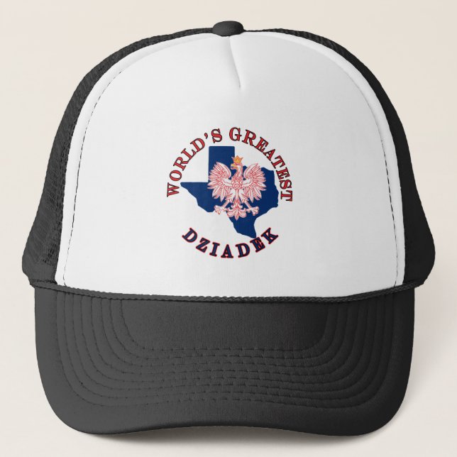 World's Greatest Dziadek Trucker Hat (Front)