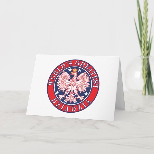 World's Greatest Dziadzia Card (Front)