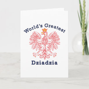 World's Greatest Dziadzia Eagle Card