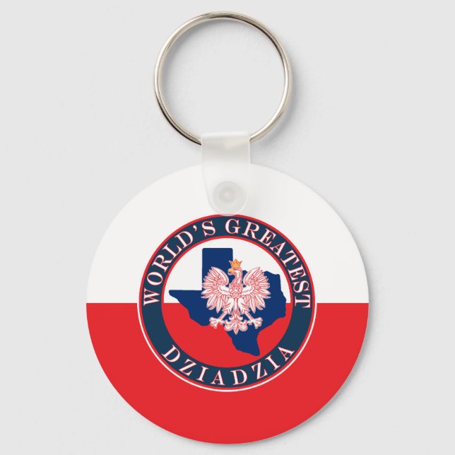 World's Greatest Dziadzia Key Ring (Front)