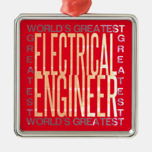 Worlds Greatest Electrical Engineer Metal Ornament