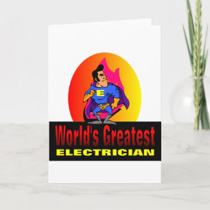World's Greatest Electrician Card
