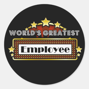 World's Greatest Employee Classic Round Sticker