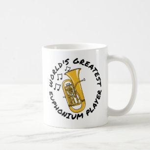 World's Greatest Euphonium Player, Brass Musician Coffee Mug