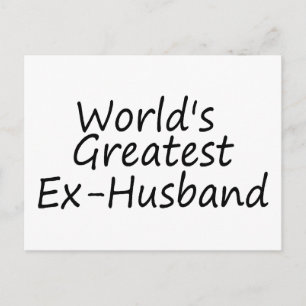 worlds Greatest Ex-Husband Postcard