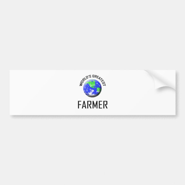 World's Greatest Farmer Bumper Sticker (Front)