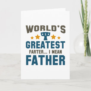 World's Greatest Farter Card