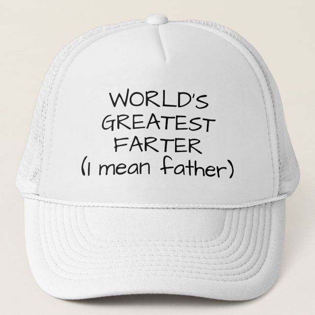 "World's Greatest Farter (father)" Hat (Front)