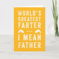World's Greatest Farter Father's Day Custom Colour