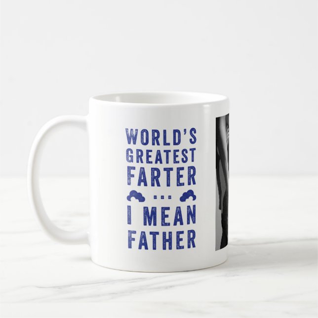 World's Greatest Farter Father's Day Photo Coffee Mug (Left)
