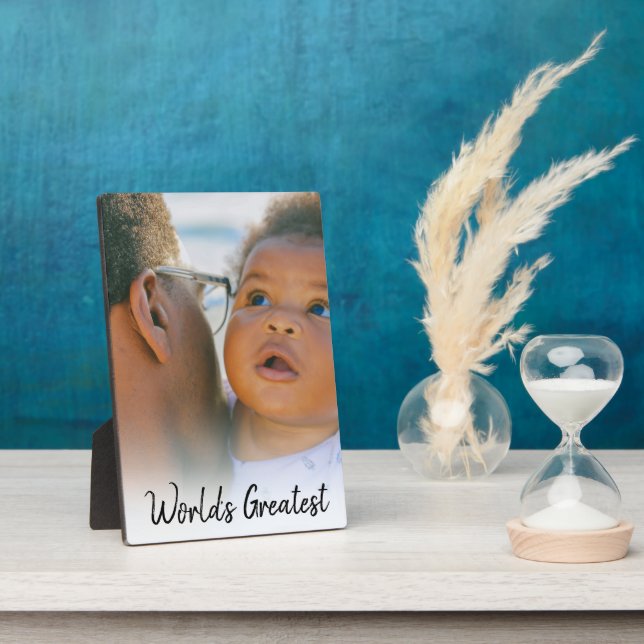 World's Greatest Father & grandpa Photo frame (Side)