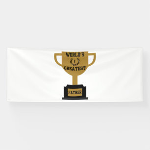 World's Greatest Father's Day 4x10 Vinyl Banner