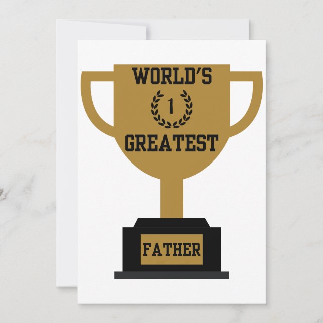 World's Greatest Father's Day Invitation (Front)