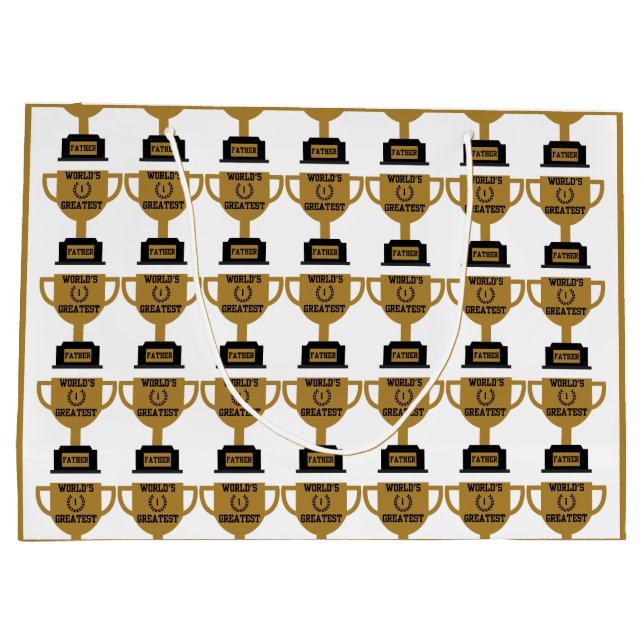 World's Greatest Father's Day Large Gift Bag (Back)