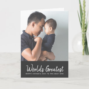 World's Greatest Father's Day Photo Card for Dad