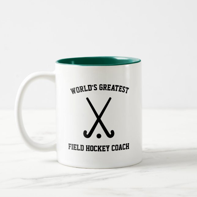 World's Greatest Field Hockey coach coffee mug (Left)