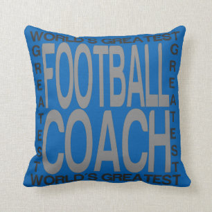 Worlds Greatest Football Coach Cushion
