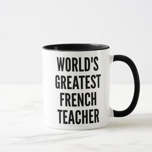 Worlds Greatest French Teacher Mug (Right)