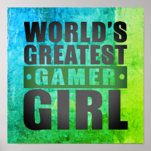 World's Greatest Gamer Girl Poster