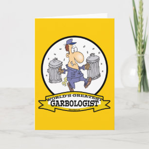 WORLDS GREATEST GARBOLOGIST MEN CARTOON CARD