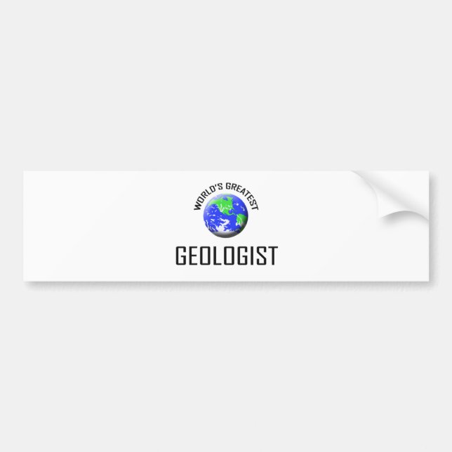 World's Greatest Geologist Bumper Sticker (Front)