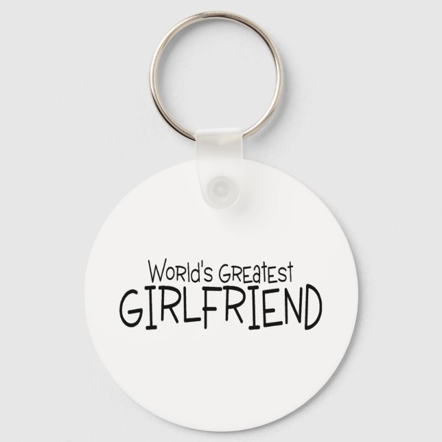 Worlds Greatest Girlfriend Key Ring (Front)