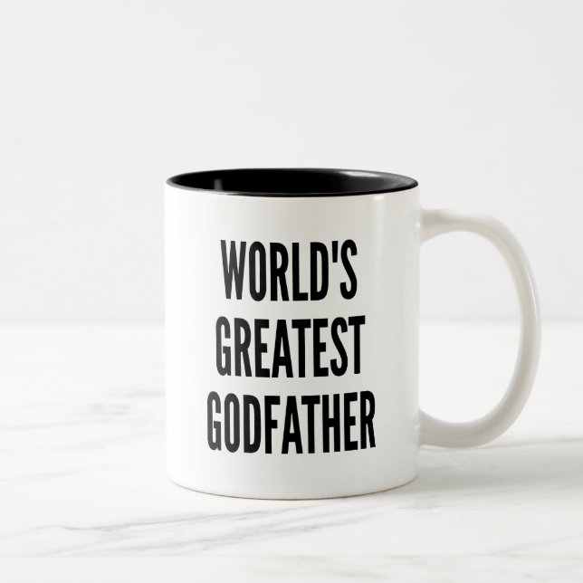 Worlds Greatest Godfather Two-Tone Coffee Mug (Right)