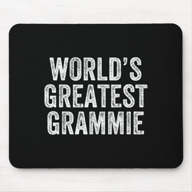 World's Greatest Grammie Funny Grandma Joke Mother Mouse Pad (Front)