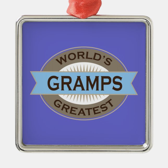 Worlds Greatest Gramps Metal Ornament (Front)