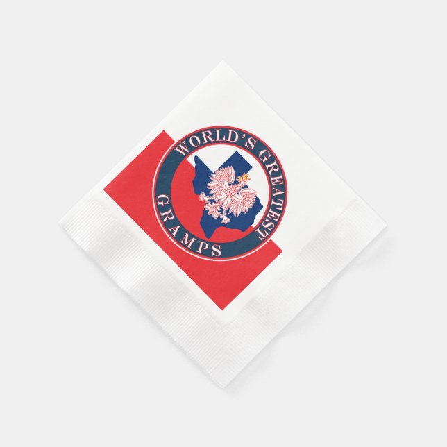World's Greatest Gramps Napkin (Corner)