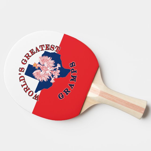 World's Greatest Gramps Ping Pong Paddle (Side)