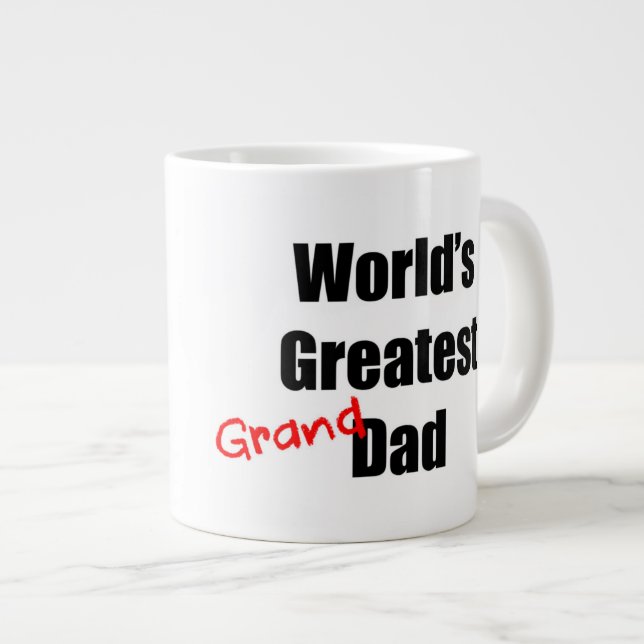 World's Greatest Grandad Large Coffee Mug (Front Right)
