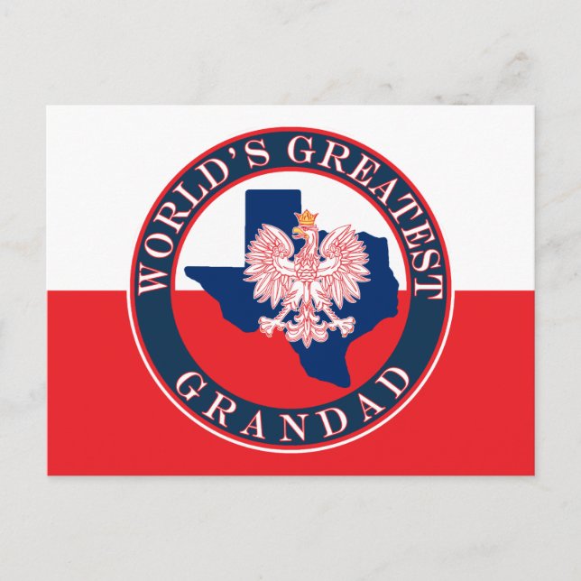 World's Greatest Grandad Postcard (Front)