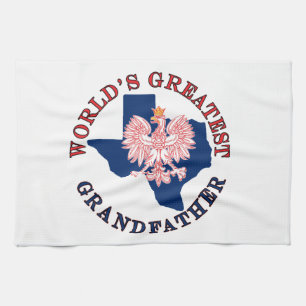 World's Greatest Grandfather Tea Towel