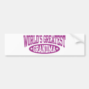 World's Greatest Grandma Bumper Sticker