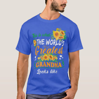 World's Greatest Grandma Looks Like Mothers Day Su T-Shirt