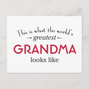 World's Greatest Grandma Postcard