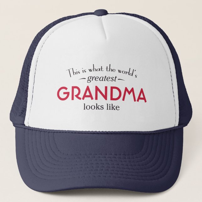 World's Greatest Grandma Trucker Hat (Front)