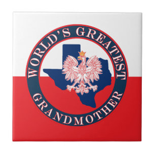 World's Greatest Grandmother Ceramic Tile